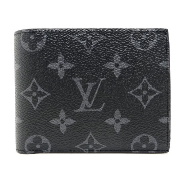 Louis Vuitton Wallet NM Monogram Black Portefeuille Eclipse Marco - Picture 1 of 7